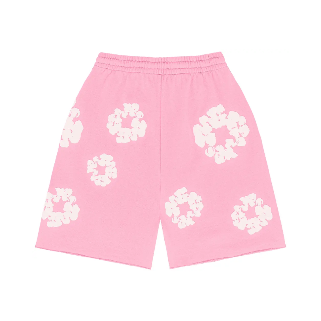 Denim Tears The Cotton Wreath Shorts "Pink"