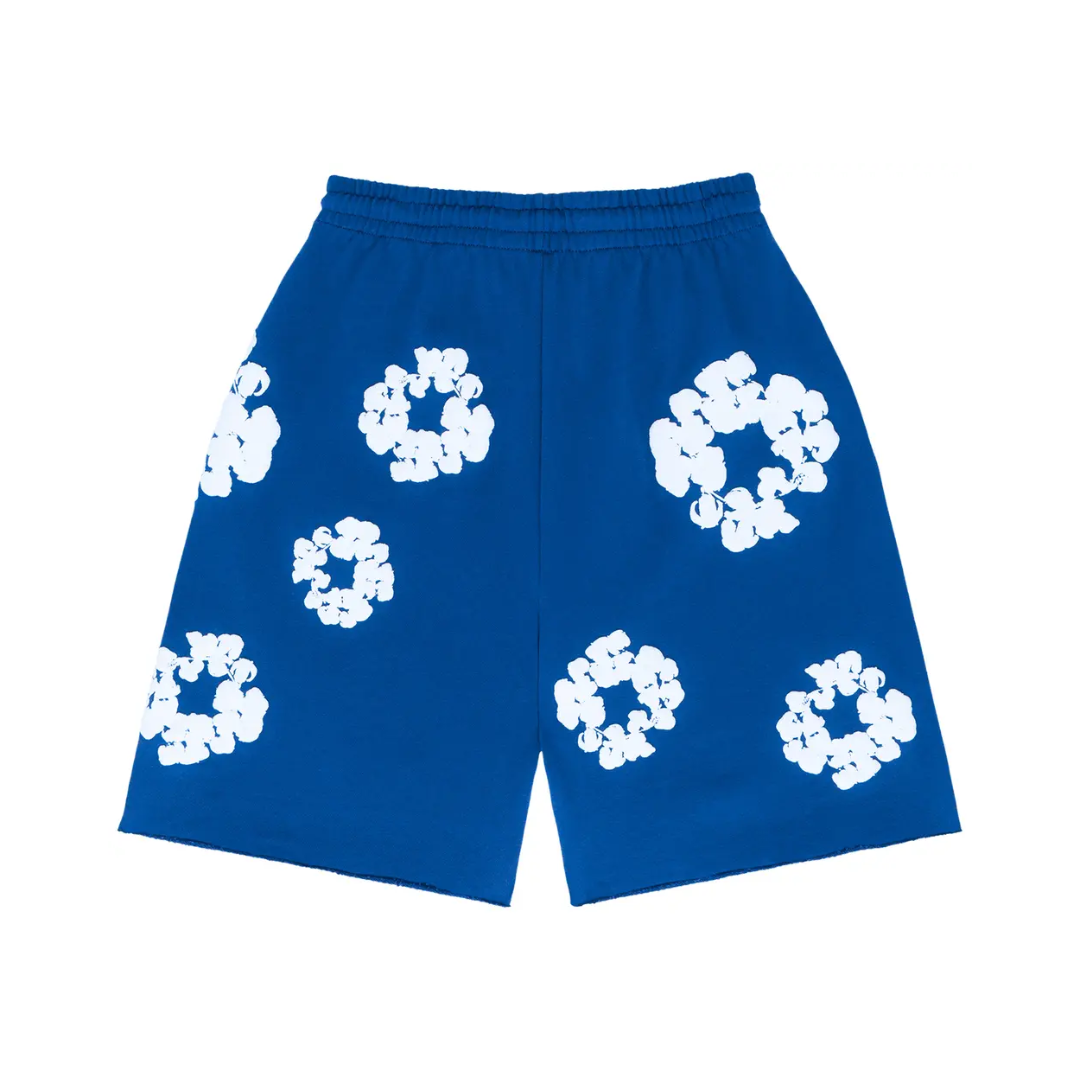 Denim Tears The Cotton Wreath Shorts "Royal Blue"