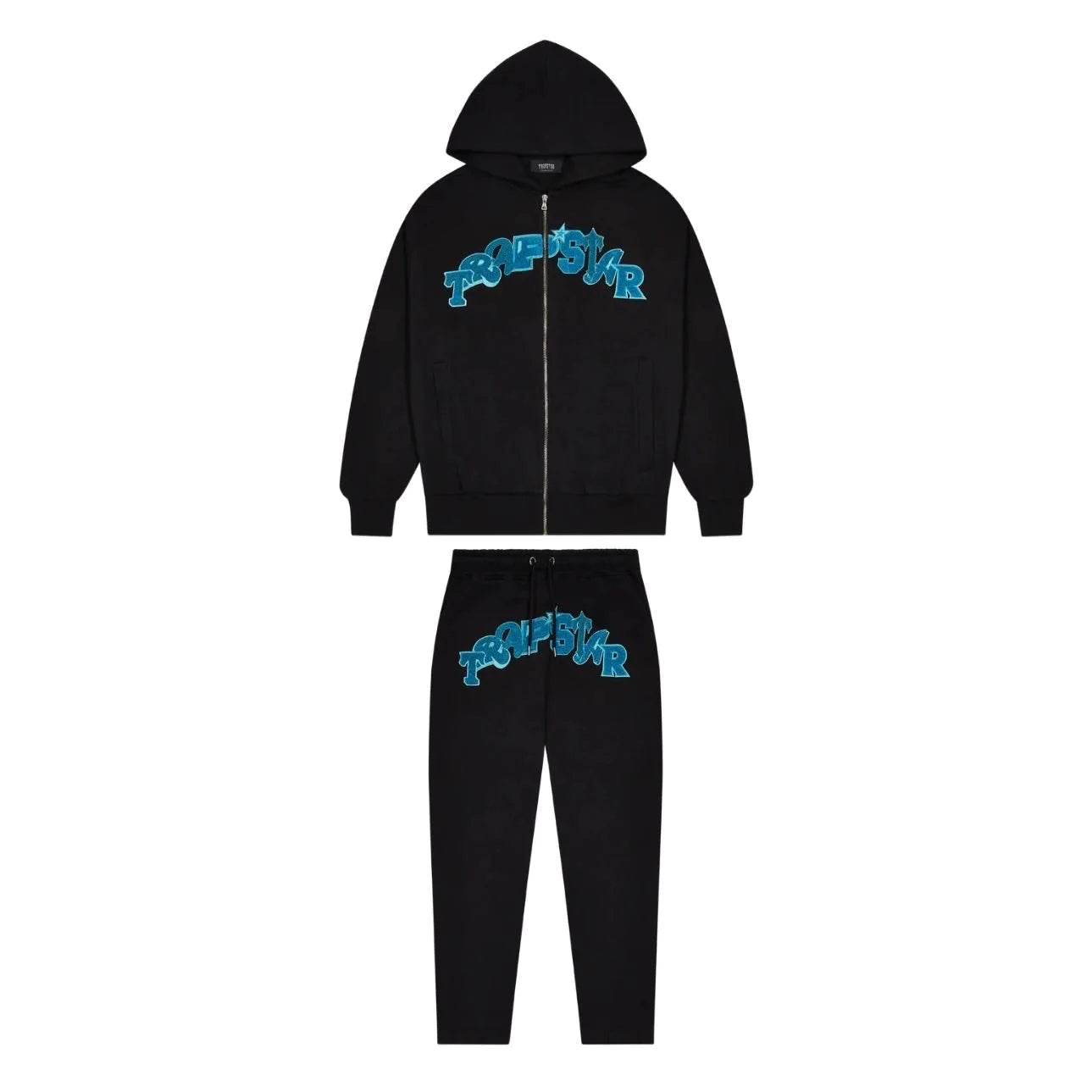 Trapstar Wildcard Chenille Blue Black Set