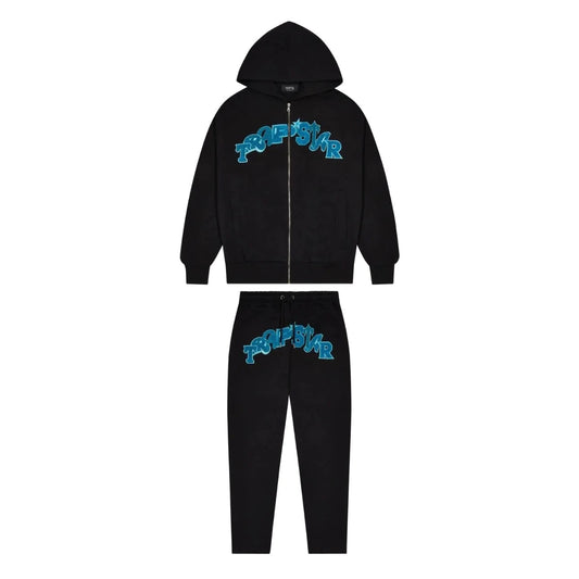 Trapstar Wildcard Chenille Blue Black Set