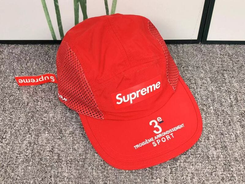 Supreme Mesh Side Panel Camp Red Cap