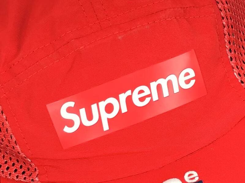 Supreme Mesh Side Panel Camp Red Cap