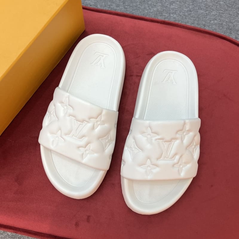 Louis Vuitton Waterfront White Slippers