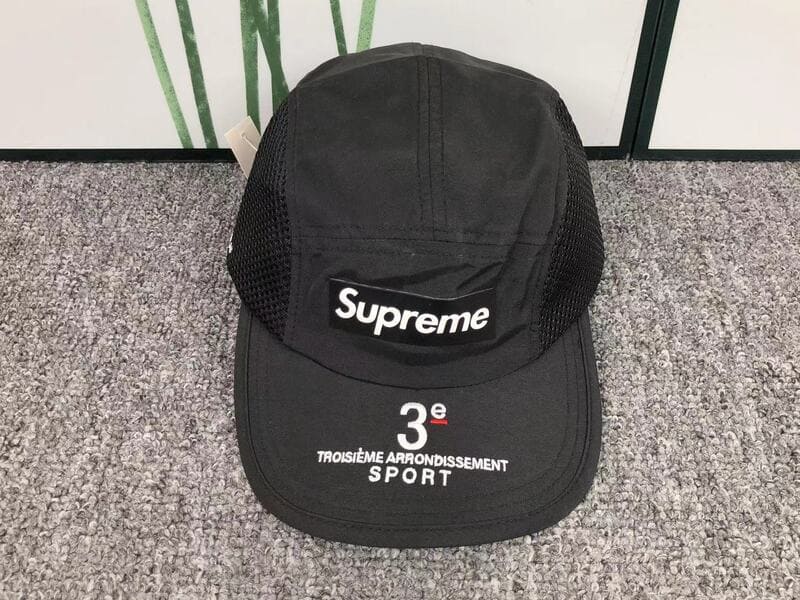 Supreme Mesh Side Panel Camp Black Cap