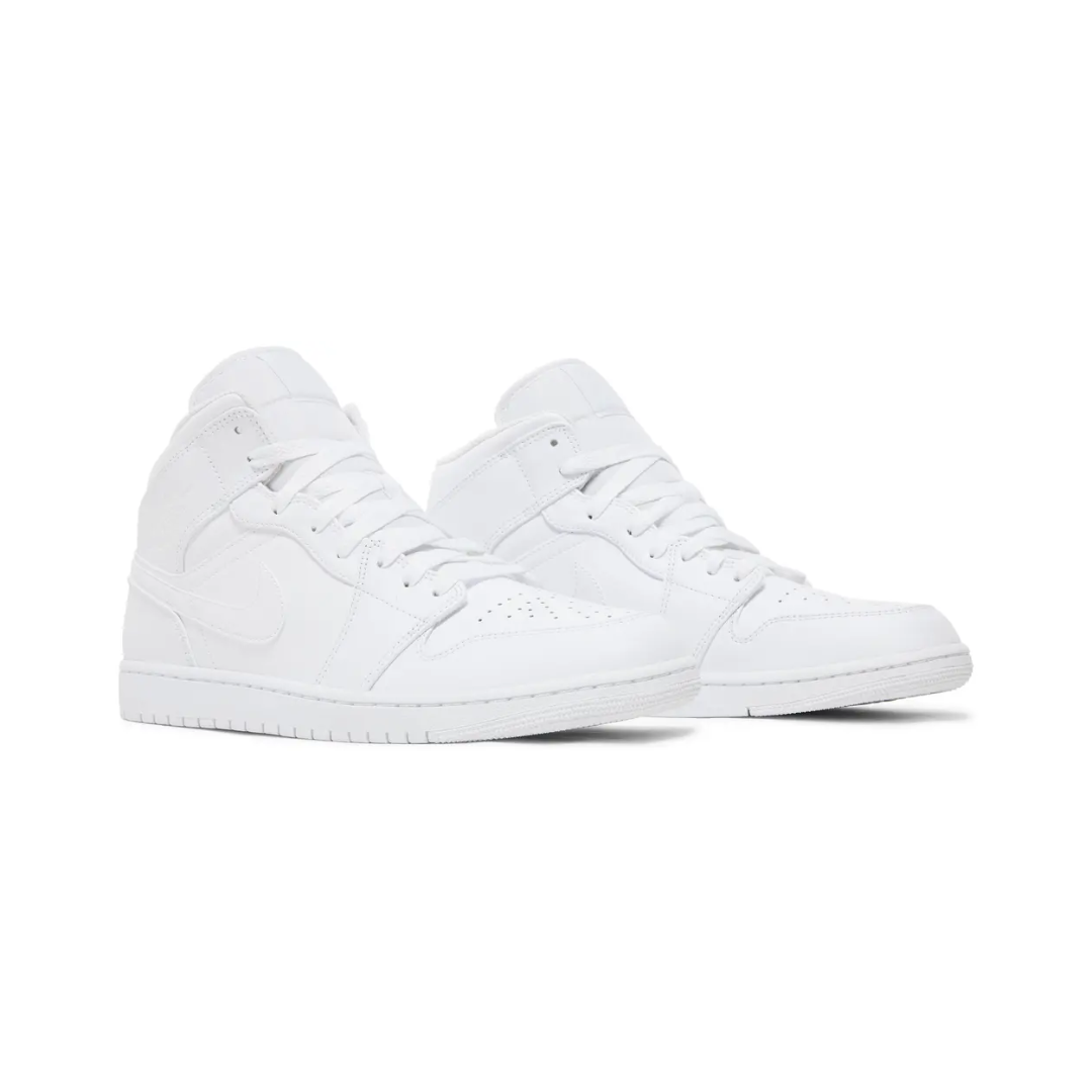 Air Jordan 1 Mid "Triple White"