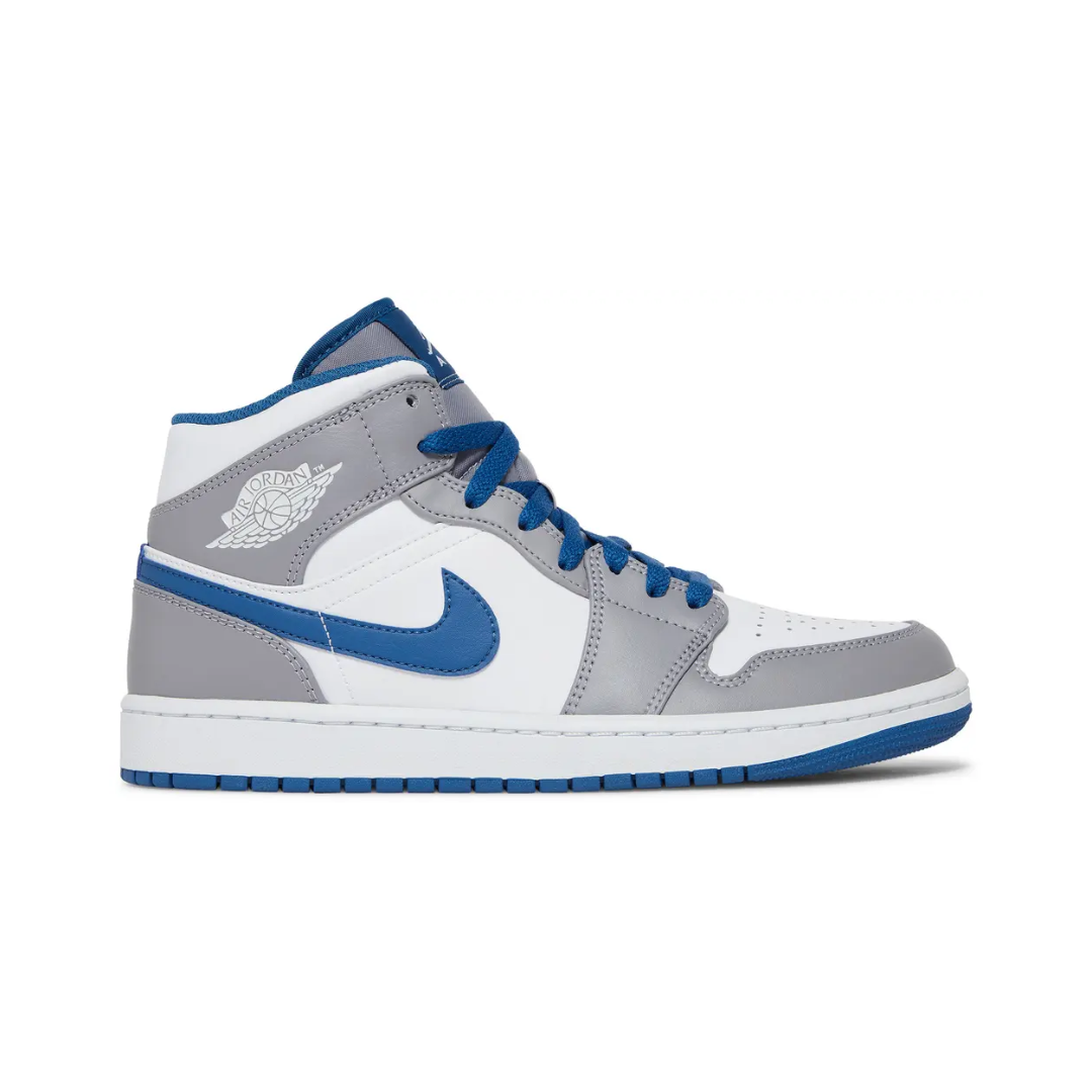 Air Jordan 1 Mid "Cement True Blue"