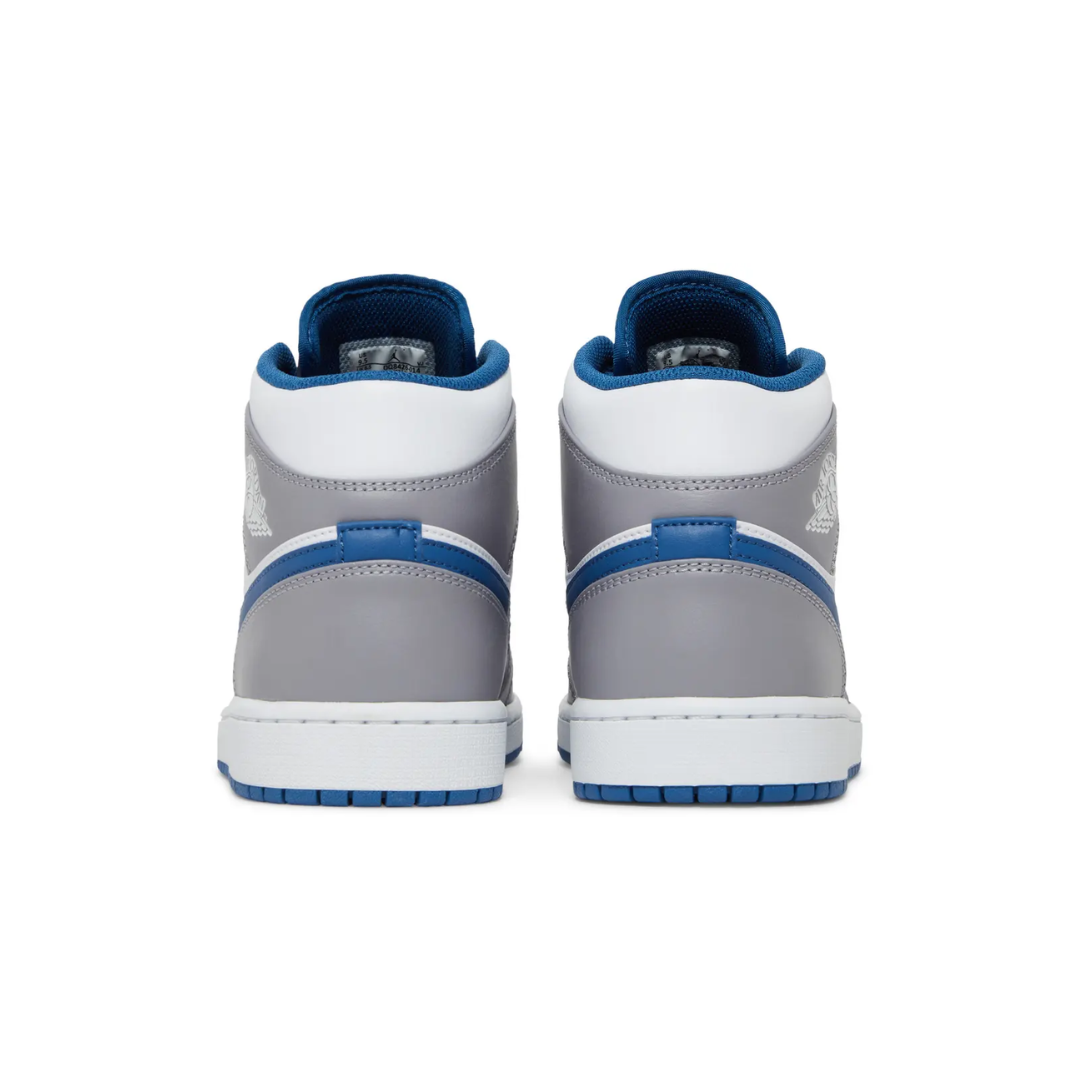 Air Jordan 1 Mid "Cement True Blue"