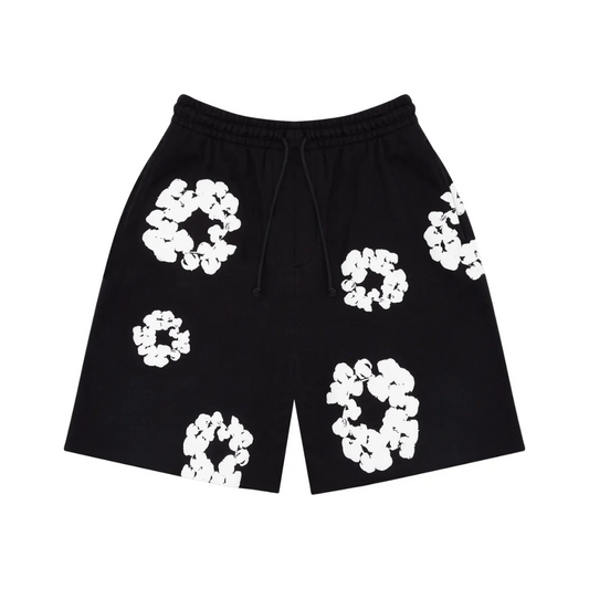 Denim Tears The Cotton Wreath Shorts "Black"