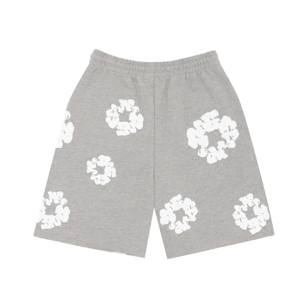 Denim Tears The Cotton Wreath Shorts "Grey"