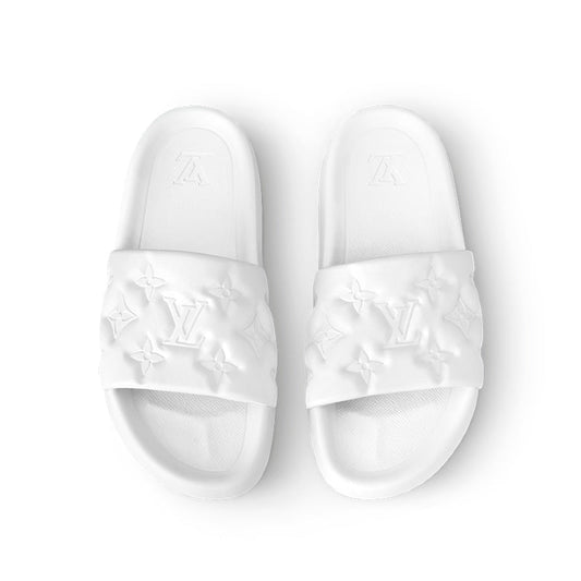 Louis Vuitton Waterfront White Slippers