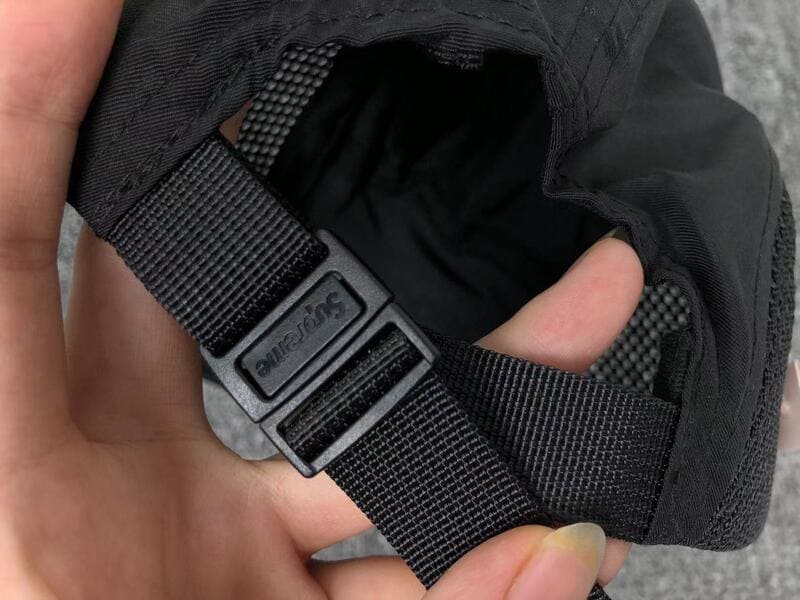 Supreme Mesh Side Panel Camp Black Cap