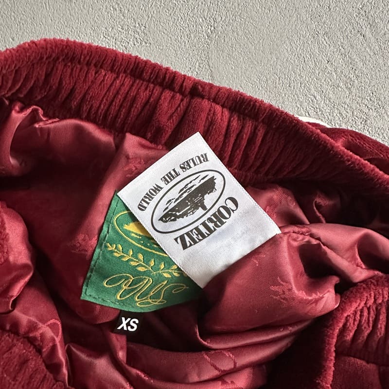 Corteiz Red Velour AMG Set
